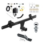 Trailer Tow Hitch For 22-23 Hyundai Ioniq 5 Class 3 2" Receiver Complete Package w/ Wiring and 1-7/8" Ball