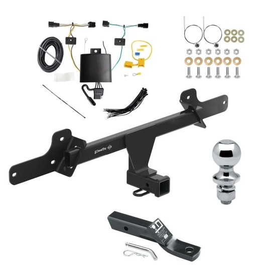 Trailer Tow Hitch For 22-23 Hyundai Ioniq 5 Class 3 2" Receiver Complete Package w/ Wiring and 1-7/8" Ball