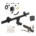 Trailer Tow Hitch For 22-23 Hyundai Ioniq 5 Deluxe Package Wiring 2" Ball Mount and Lock