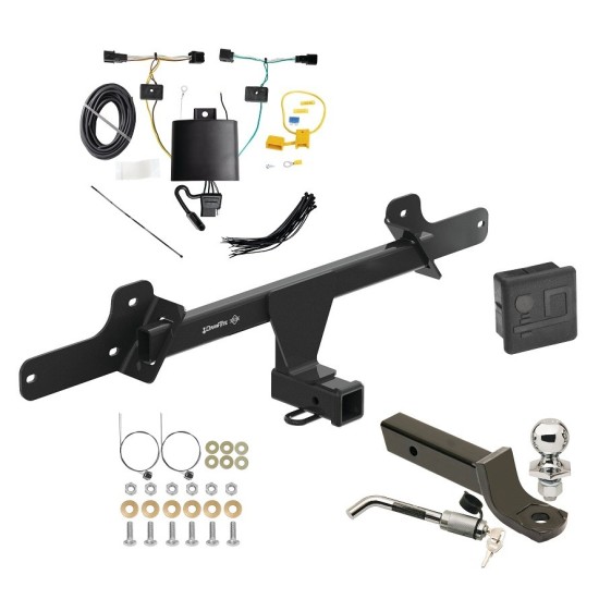 Trailer Tow Hitch For 22-23 Hyundai Ioniq 5 Deluxe Package Wiring 2" Ball Mount and Lock