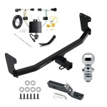 Trailer Tow Hitch For 22-23 KIA EV6 Class 3 2" Receiver Complete Package w/ Wiring and 1-7/8" Ball