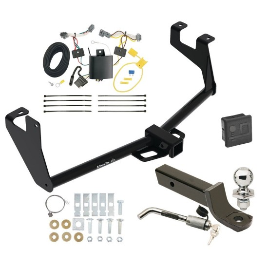 Trailer Tow Hitch For 13-16 Chevrolet Trax 17-22 Trax LS w/ Wiring 2" Ball Mount + Lock Class 3