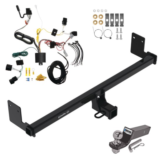 Trailer Tow Hitch For 22-23 Hyundai Kona Complete Package w/ Wiring and 2" Ball