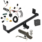 Trailer Tow Hitch For 22-23 Hyundai Kona Deluxe Package Wiring 2" Ball Mount and Lock