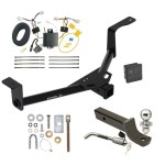 Trailer Tow Hitch For 16-22 Honda HR-V Deluxe Package Wiring 2" Ball Mount and Lock