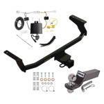 Trailer Tow Hitch For 20-23 Mazda CX-30 Complete Package w/ Wiring and 2" Ball