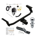 Trailer Tow Hitch For 20-23 Mazda CX-30 Class 3 2" Receiver Complete Package w/ Wiring and 1-7/8" Ball