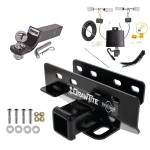 Trailer Tow Hitch For 21-24 Ford Bronco w/LED Taillights Except Models w/OEM Hitch Complete Package w/ Wiring and 2" Ball