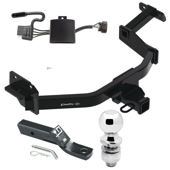 Trailer Tow Hitch For 21-23 Hyundai Santa Fe Complete Package w/ Wiring Harness Kit and 2" Ball