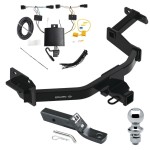 Trailer Tow Hitch For 21-23 KIA Sorento Complete Package w/ Wiring Harness Kit 1-7/8" Ball