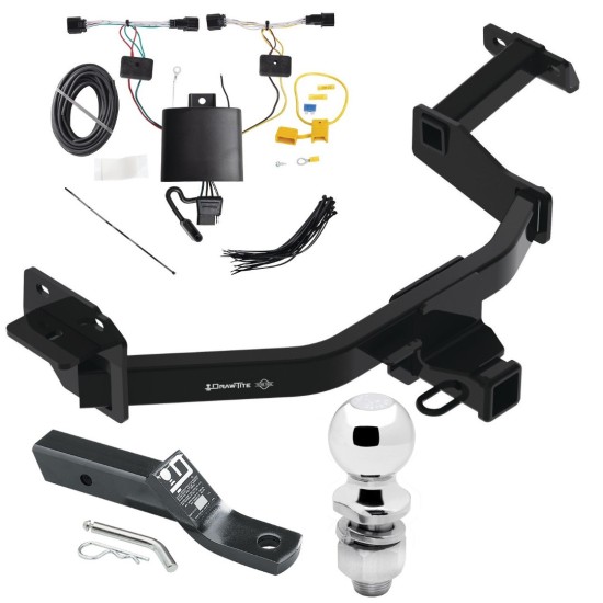 Trailer Tow Hitch For 21-23 KIA Sorento Complete Package w/ Wiring Harness Kit and 2" Ball