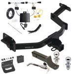 Ultimate Tow Package For 21-23 KIA Sorento Trailer Hitch w/ Wiring 2" Drop Mount Dual 2" and 1-7/8" Ball Lock Bracket Cover 2" Receiver