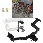 Trailer Hitch w/ 4 Bike Rack For 21-23 Hyundai Santa Fe KIA Approved for Recreational & Offroad Use Carrier for Adult Woman or Child Bicycles Foldable