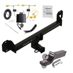 Trailer Tow Hitch For 16-22 Mercedes GLC300 All Styles Complete Package w/ Wiring and 2" Ball