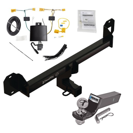 Trailer Tow Hitch For 16-22 Mercedes GLC300 All Styles Complete Package w/ Wiring and 2" Ball