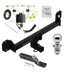 Trailer Tow Hitch For 16-22 Mercedes GLC300 All Styles Complete Package w/ Wiring and 1-7/8" Ball