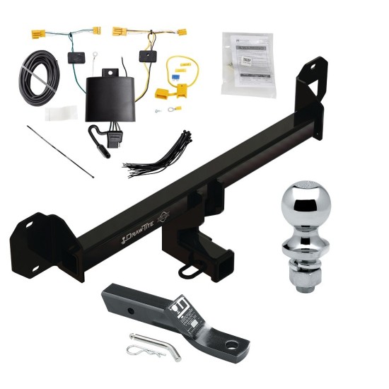 Trailer Tow Hitch For 16-22 Mercedes GLC300 All Styles Complete Package w/ Wiring and 1-7/8" Ball