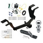 Trailer Tow Hitch For 23-25 Honda HR-V 2" Receiver Complete Package w/ Wiring and 1-7/8" Ball