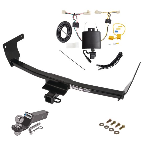 Tow Package For 19-23 Toyota RAV4 Trailer Hitch w/ Wiring 2" Drop Mount 2" Ball 2" Receiver