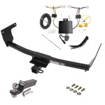 Tow Package For 2022 Lexus NX250 NX350 NX350h NX450h+ Trailer Hitch w/ Plug & Play Wiring 2" Drop Mount 2" Ball 2" Receiver