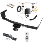 Trailer Tow Hitch For 2022 Lexus NX250 NX350 NX350h NX450h+ Complete Package w/ Plug & Play Wiring and 2" Ball