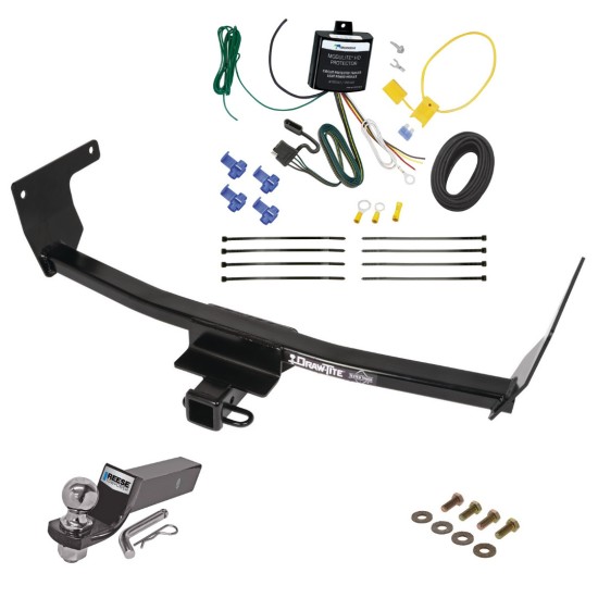 Tow Package For 21-24 Lexus NX250 NX350 NX350h NX450h+ Trailer Hitch w/ Wiring 2" Drop Mount 2" Ball 2" Receiver