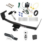 Trailer Tow Hitch For 21-24 Lexus NX250 NX350 NX350h NX450h+ Deluxe Package Wiring 2" Ball and Lock