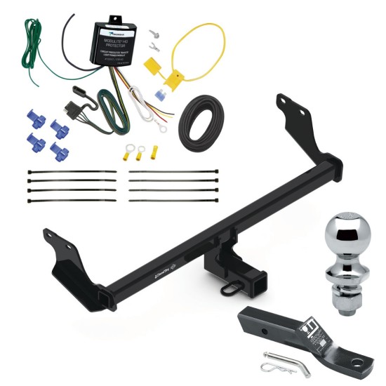 Trailer Tow Hitch For 23-24 Dodge Hornet Except R/T w/ Wiring Kit + 1-7/8" Ball 2" Receiver Class 3