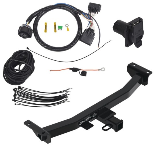 Trailer Tow Hitch For 2024 Ford Ranger w/ 7-Way Pin Blade RV 4-Flat Plug Harness Light Class 4