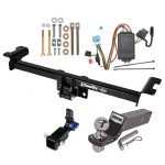 Trailer Tow Hitch For 10-12 Acura RDX Hidden Removable 2" Receiver Complete Package w/ Wiring and 2" Ball