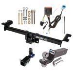 Trailer Tow Hitch For 13-18 Acura RDX Hidden Removable 2" Receiver Complete Package w/ Wiring and 2" Ball