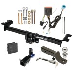 Trailer Tow Hitch For 13-18 Acura RDX Hidden Removable 2" Receiver Deluxe Package Wiring 2" Ball Mount and Lock