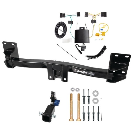 Trailer Tow Hitch For 15-18 BMW X5 Except M Sport Package Hidden Removable 2" Receiver w/ Plug & Play Wiring Kit Class 3 Draw-Tite