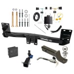 Trailer Tow Hitch For 15-18 BMW X5 Except M Sport Package Hidden Removable 2" Receiver Deluxe Package Wiring 2" Ball Mount and Lock