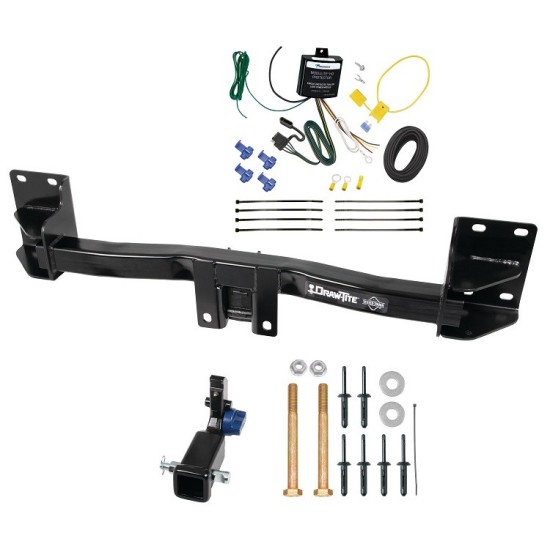 Trailer Tow Hitch For 07-14 BMW X5 Except M Sport Package Hidden Removable 2" Receiver w/ Wiring Kit Class 3 Draw-Tite