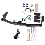 Trailer Tow Hitch For 14-20 Infiniti QX60 13-20 Nissan Pathfinder Hidden Removable 2" Receiver w/ Plug & Play Wiring Kit Class 3 Draw-Tite