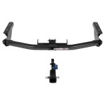 Trailer Tow Hitch For 14-20 Infiniti QX60 13-20 Nissan Pathfinder Hidden Removable 2" Receiver Complete Package w/ Wiring and 1-7/8" Ball