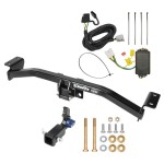 Trailer Tow Hitch For 16-22 Lexus RX350 RX450h Hidden Removable 2" Receiver w/ Plug & Play Wiring Kit Class 3 Draw-Tite