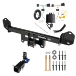 Trailer Tow Hitch For 18-21 BMW X3 Hidden Removable 2" Receiver w/ Plug & Play Wiring Kit Class 3 Draw-Tite