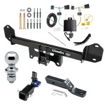 Trailer Tow Hitch For 18-21 BMW X3 Hidden Removable 2" Receiver Complete Package w/ Wiring and 1-7/8" Ball