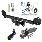 Trailer Tow Hitch For 11-23 BMW X3 Hidden Removable 2" Receiver Complete Package w/ Wiring and 2" Ball