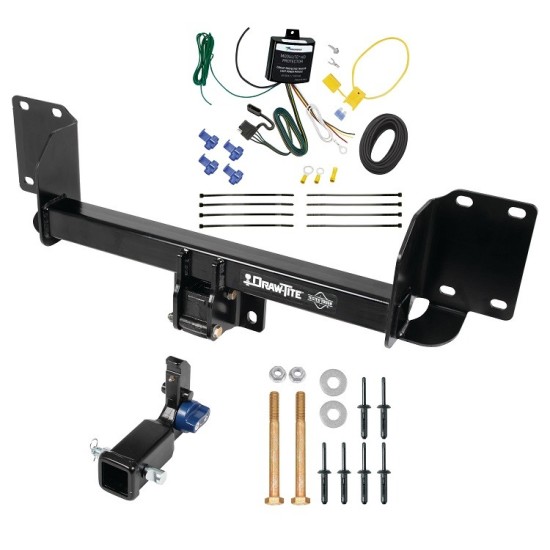 Trailer Tow Hitch For 19-25 BMW X5 Except M Sport Package Hidden Removable 2" Receiver w/ Wiring Kit Class 3 Draw-Tite