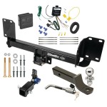 Trailer Tow Hitch For 19-25 BMW X5 Except M Sport Package Hidden Removable 2" Receiver Deluxe Package Wiring 2" Ball Mount and Lock