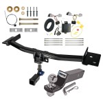 Trailer Tow Hitch For 20-24 Ford Explorer Hidden Removable 2" Receiver Complete Package w/ Wiring and 2" Ball