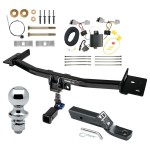 Trailer Tow Hitch For 20-24 Ford Explorer Hidden Removable 2" Receiver Complete Package w/ Wiring and 1-7/8" Ball