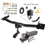 Trailer Tow Hitch For 20-24 Lincoln Aviator Hidden Removable 2" Receiver Complete Package w/ Wiring and 2" Ball