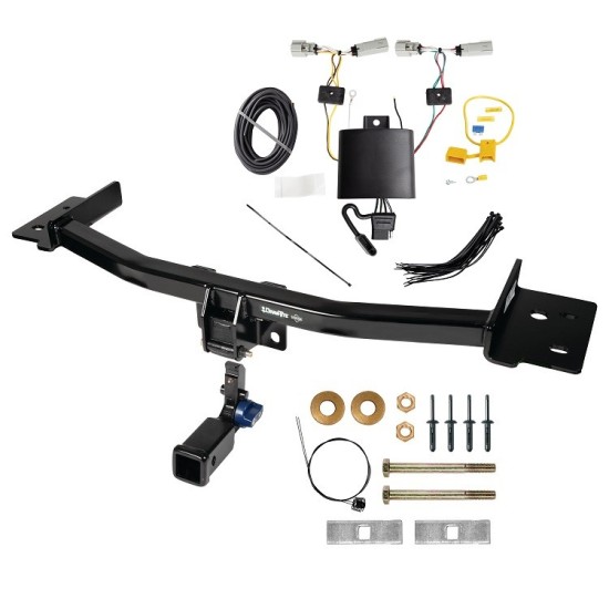 Trailer Tow Hitch For 20-24 Lincoln Aviator Hidden Removable 2" Receiver w/ Plug & Play Wiring Kit Class 3 Draw-Tite