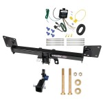 Trailer Tow Hitch For 18-24 Audi Q5 18-23 SQ5 Hidden Removable 2" Receiver w/ Wiring Kit Class 3 Draw-Tite