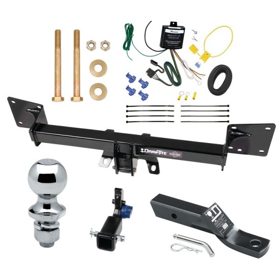 Trailer Tow Hitch For 18-24 Audi Q5 18-23 SQ5 Hidden Removable 2" Receiver Complete Package w/ Wiring and 1-7/8" Ball