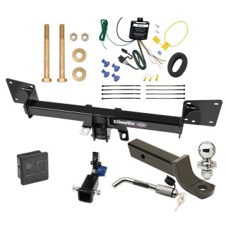 Trailer Tow Hitch For 18-24 Audi Q5 18-23 SQ5 Hidden Removable 2" Receiver Deluxe Package Wiring 2" Ball Mount and Lock